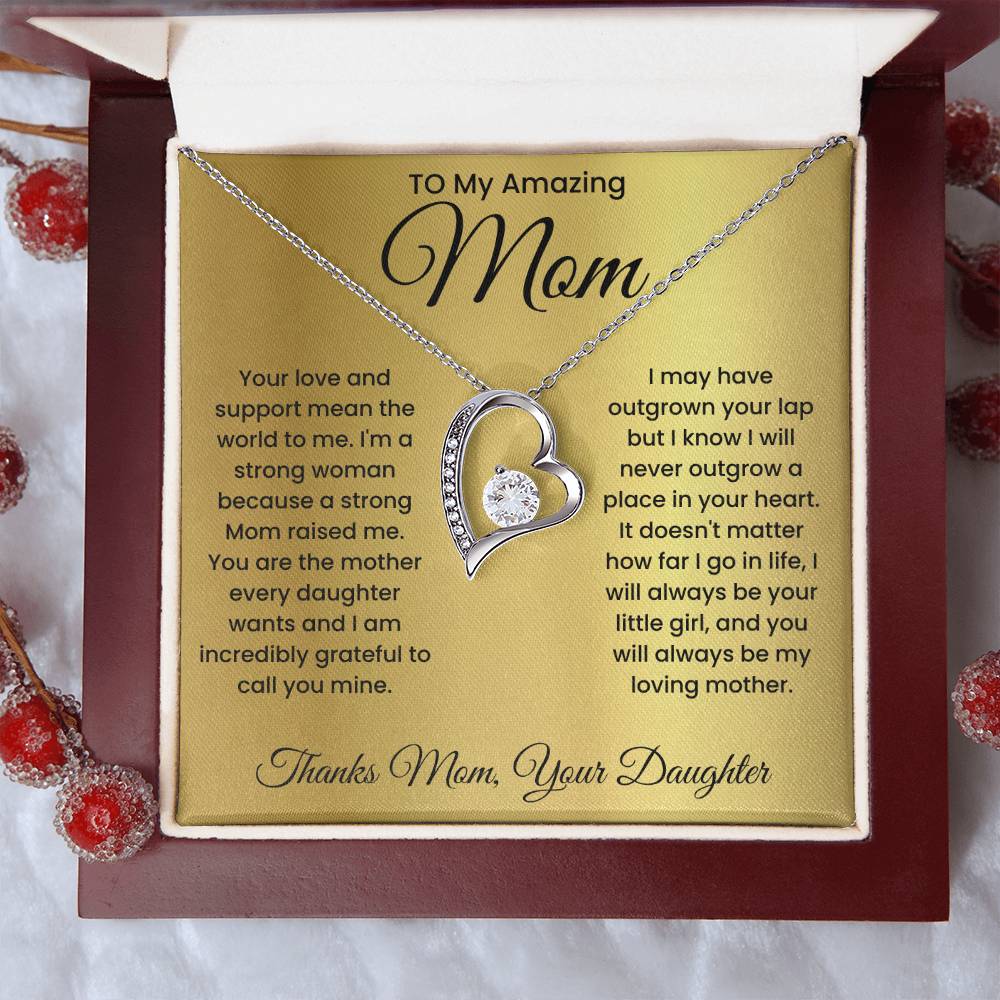 Thanks Mom -Forever Love Necklace From Daughter