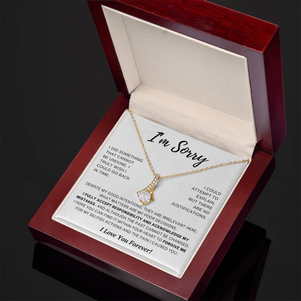 Apology Gift for Her- I Fully Accept Responsibility- Enchanting Beauty Necklace