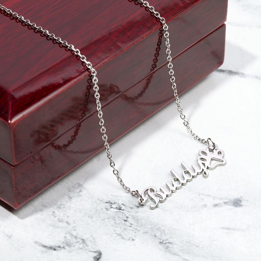 Collar con nombre de pata: para las mamás orgullosas del perro😊