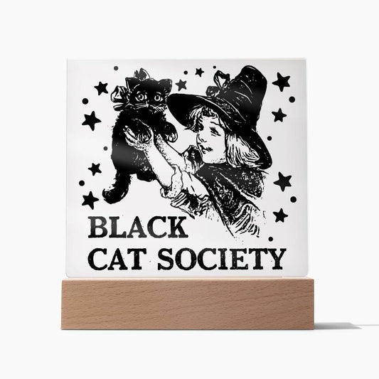 Black Cat Society-Acrílico Placa acrílica más vendida