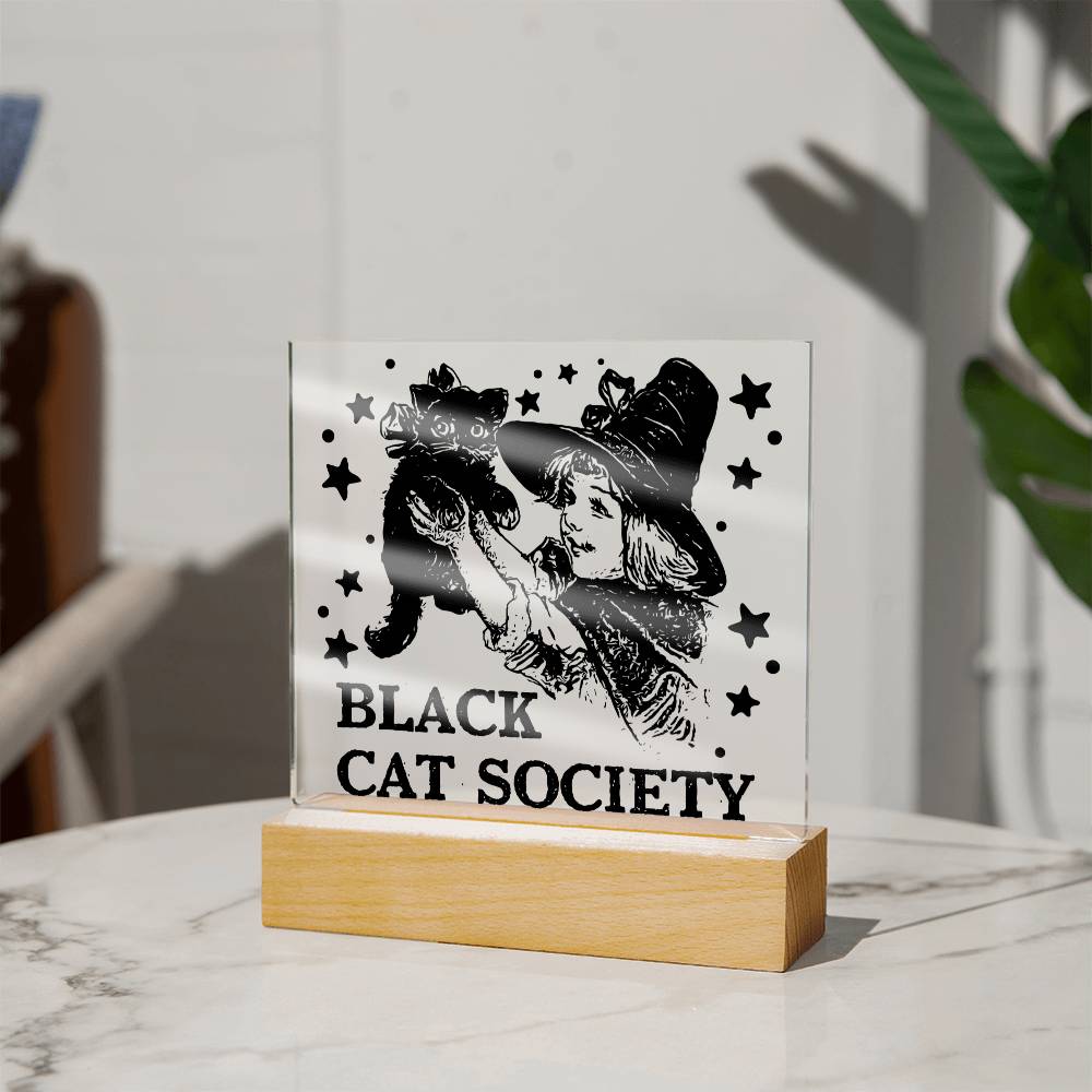 Black Cat Society-Acrílico Placa acrílica más vendida