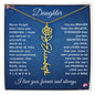 Without The Rain, There Would Be No Flowers-Custom Flower And  Name Necklace-