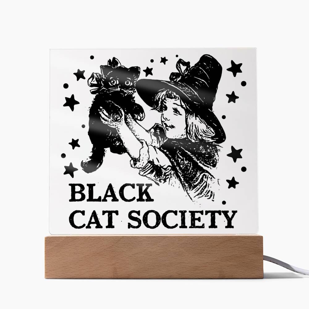 Black Cat Society-Acrílico Placa acrílica más vendida