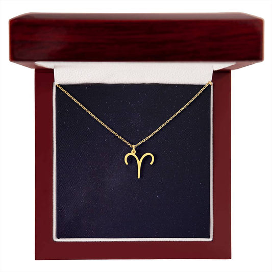 Collar delicado con el signo del zodíaco