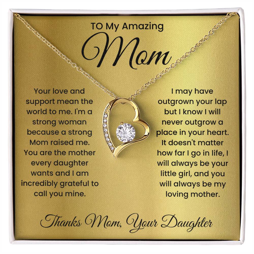 Thanks Mom -Forever Love Necklace From Daughter