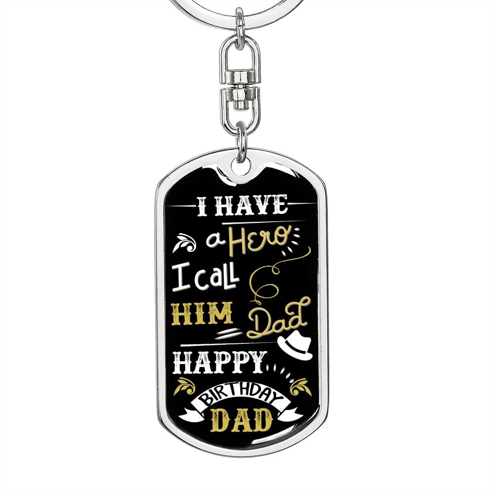 Etiqueta de perro de cumpleaños para llavero con etiqueta de perro de padre