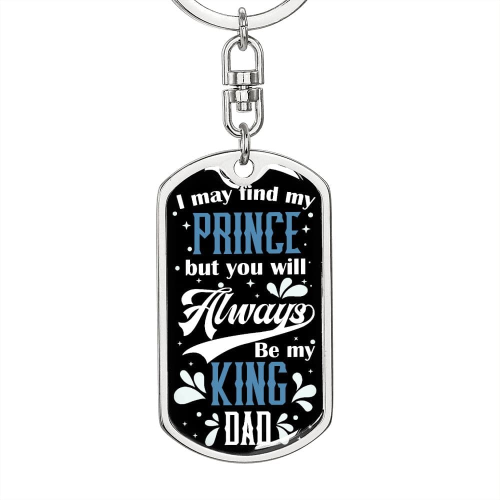 Hija a papá- Llavero con etiqueta de perro