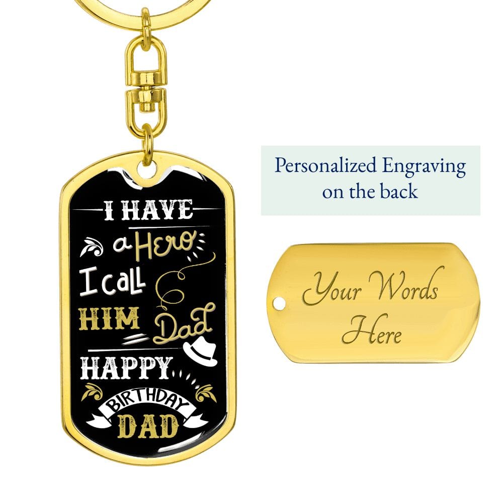 Etiqueta de perro de cumpleaños para llavero con etiqueta de perro de padre