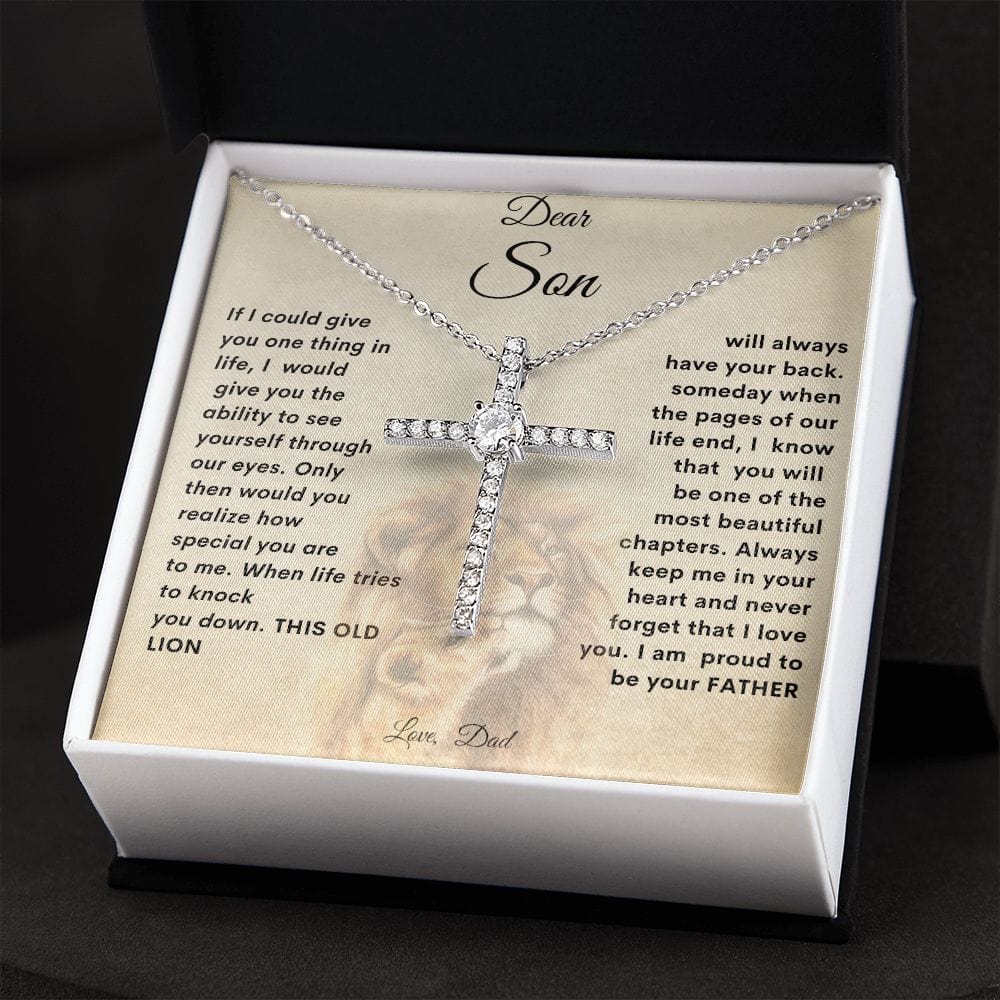 Collar cruzado para hijo de papá.