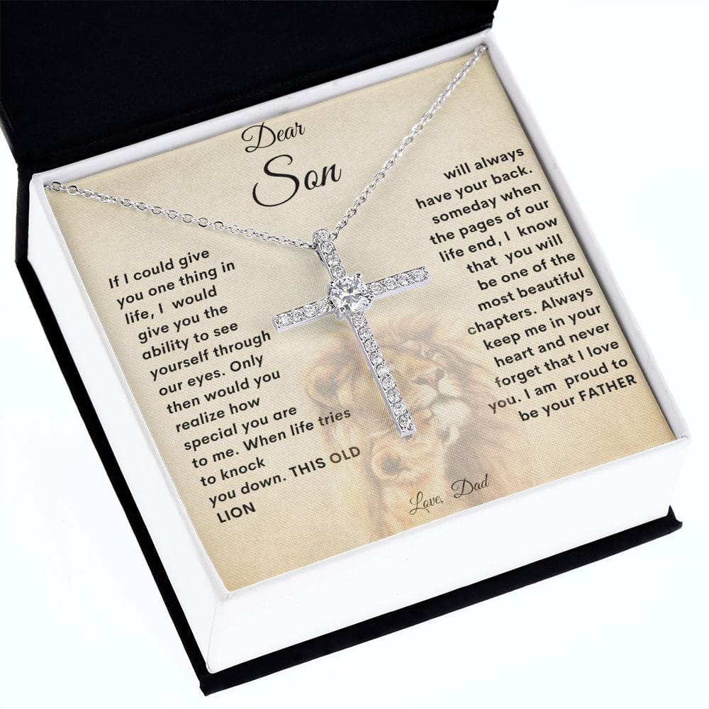 Collar cruzado para hijo de papá.