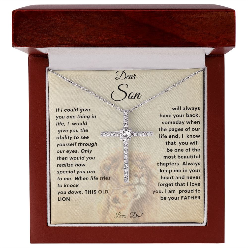 Collar cruzado para hijo de papá.