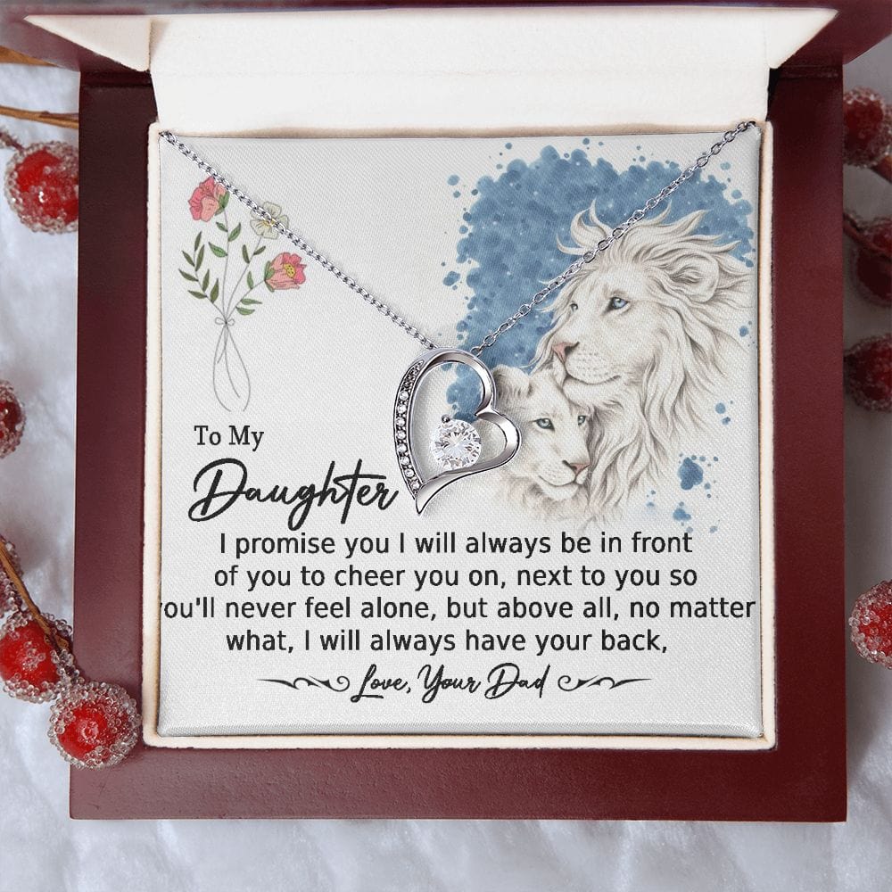 Forever Love Necklace To My Daughter I Promise