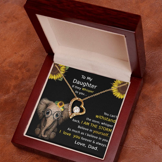 Collar Para Hija De Papá Para Siempre Amor