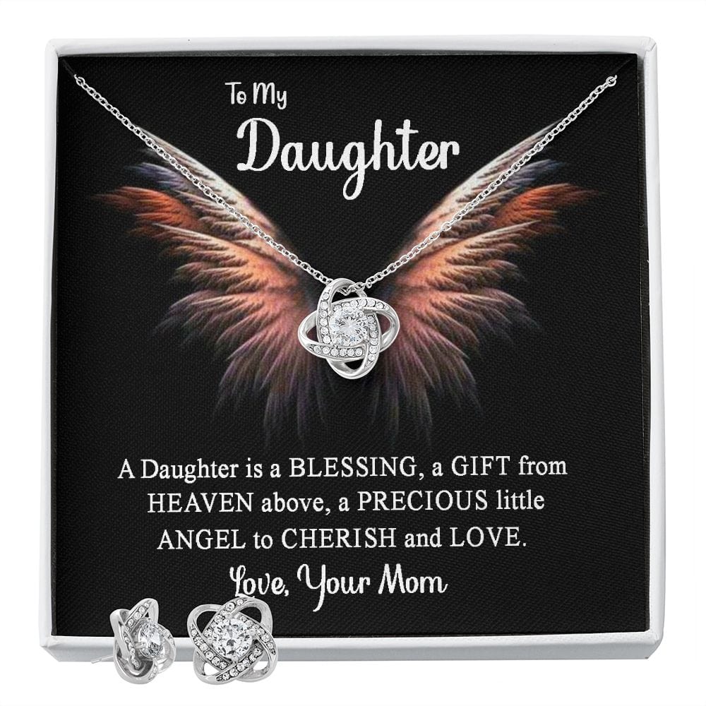 Set de regalo Love Knot: hija, un regalo desde arriba