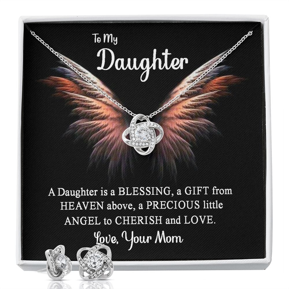 Set de regalo Love Knot: hija, un regalo desde arriba