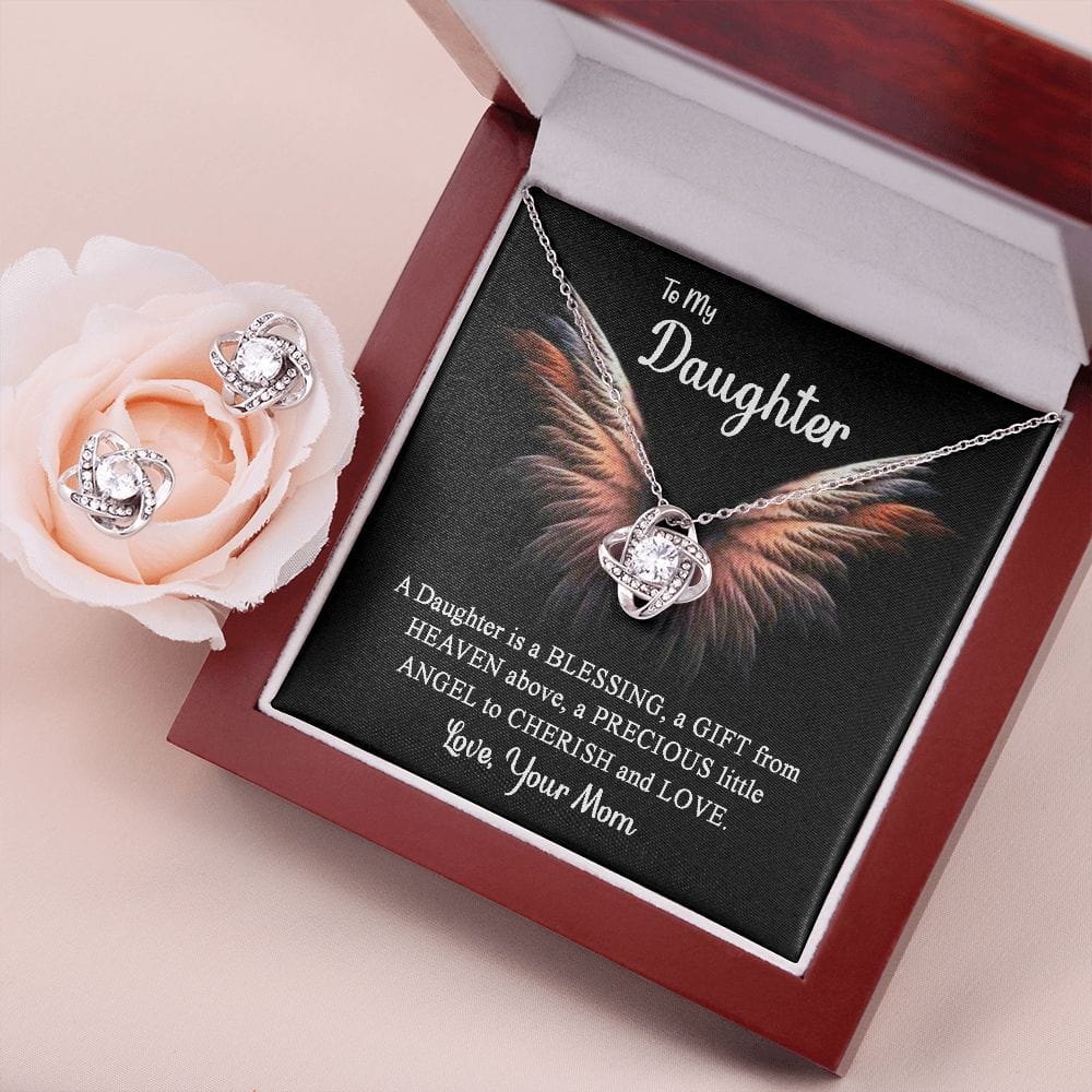 Set de regalo Love Knot: hija, un regalo desde arriba