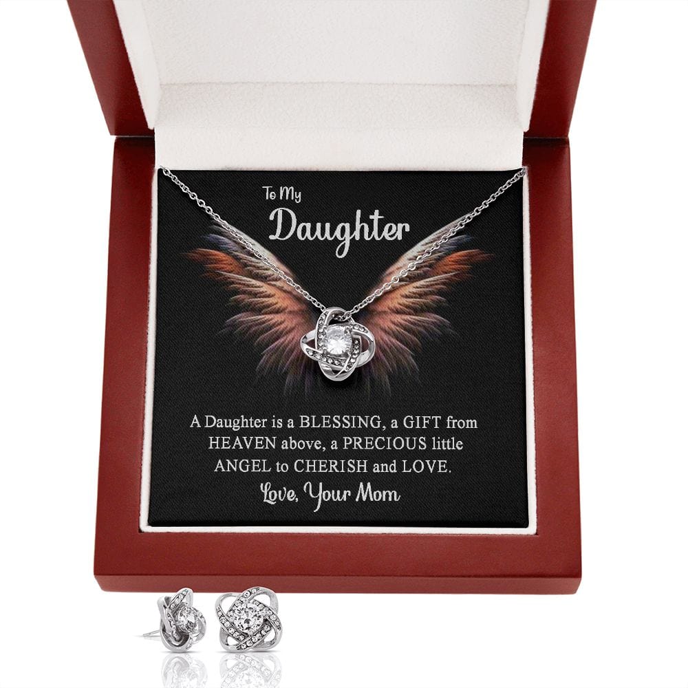 Set de regalo Love Knot: hija, un regalo desde arriba