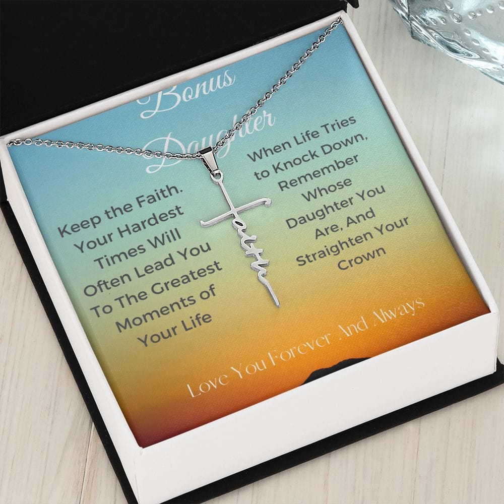 CRUZ DE FE ESTILO 3 PARA HIJA BONIFICADA