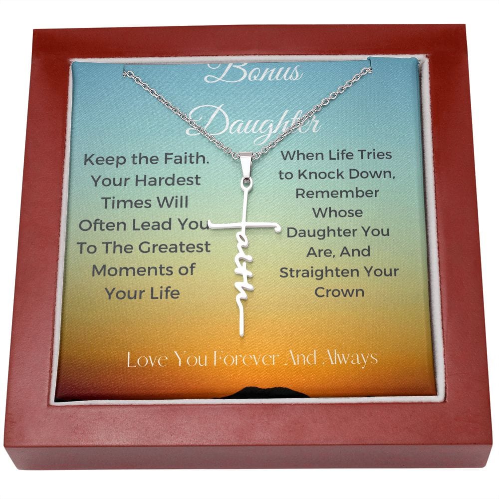 CRUZ DE FE ESTILO 3 PARA HIJA BONIFICADA