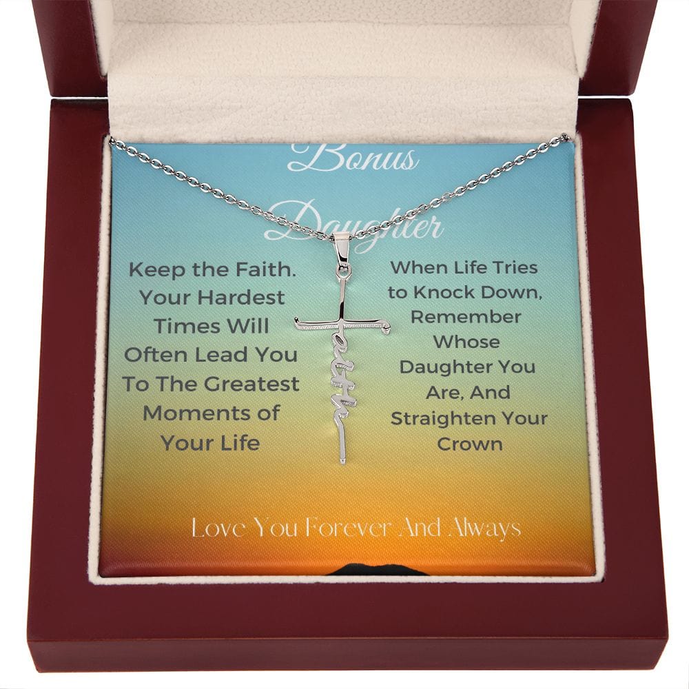 CRUZ DE FE ESTILO 3 PARA HIJA BONIFICADA