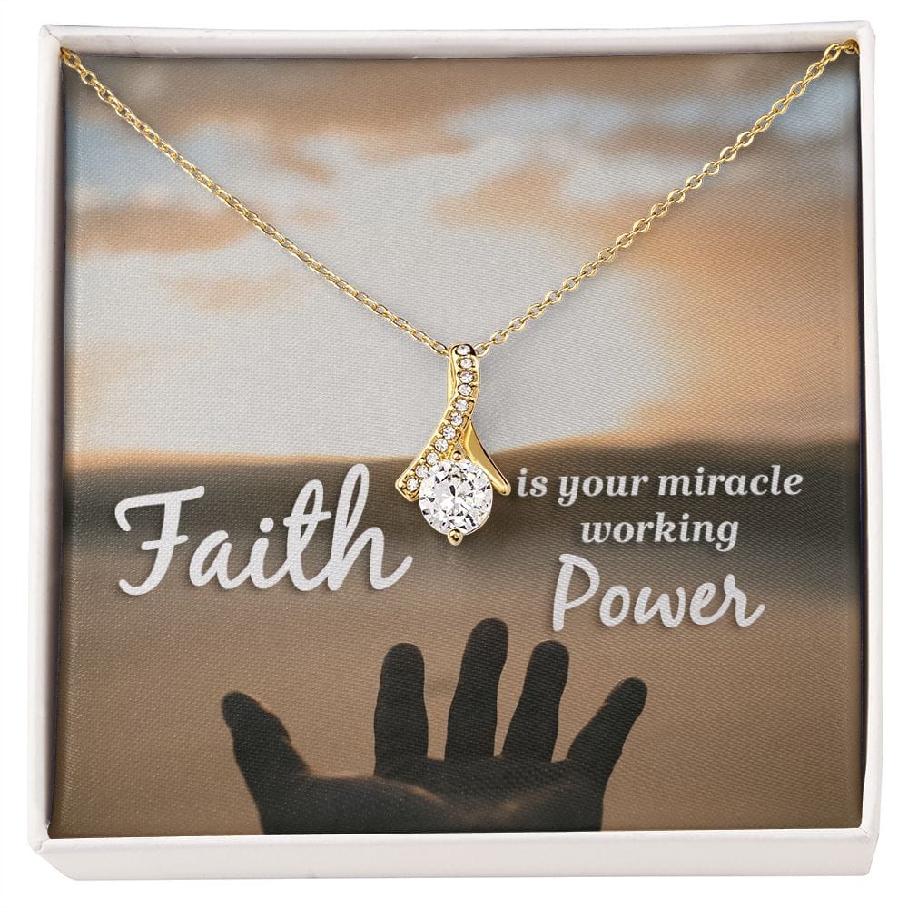 La fe es tu poder milagroso: collar de belleza seductora