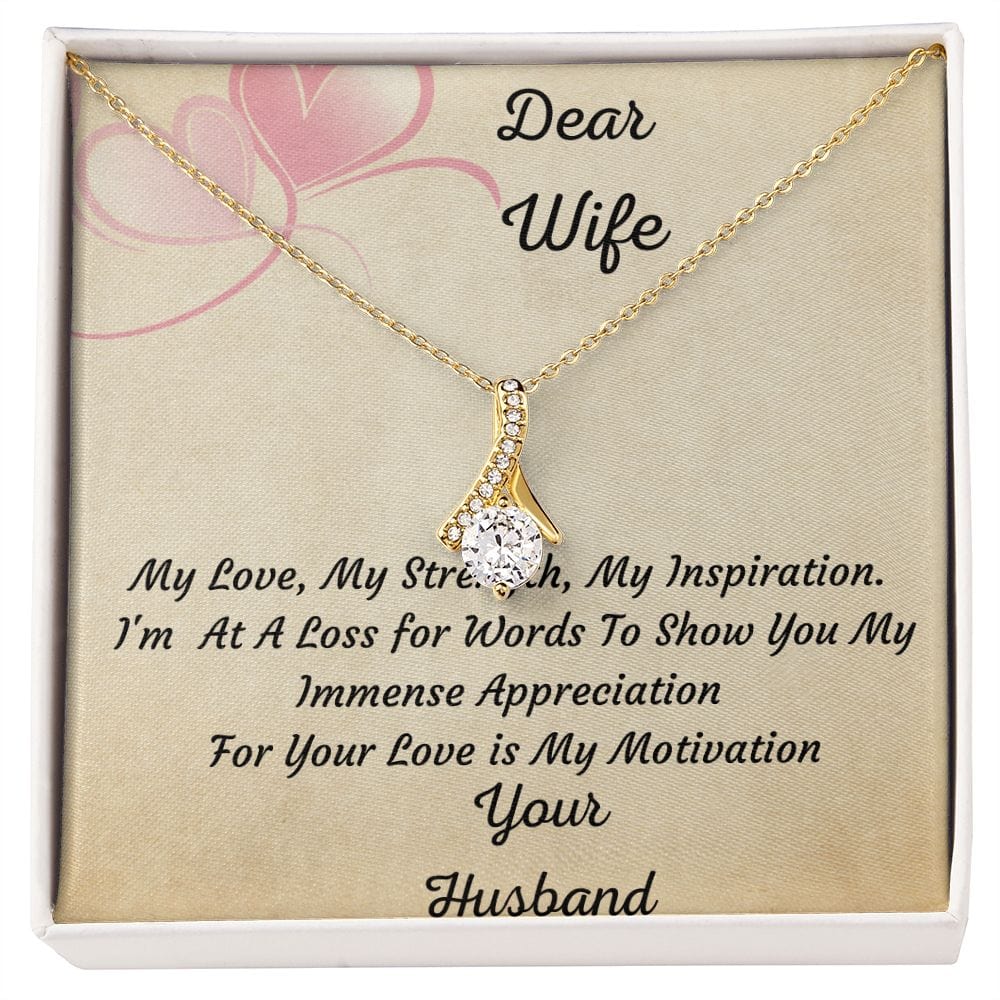 Querida esposa, mi amor, mi fuerza: collar de belleza seductora