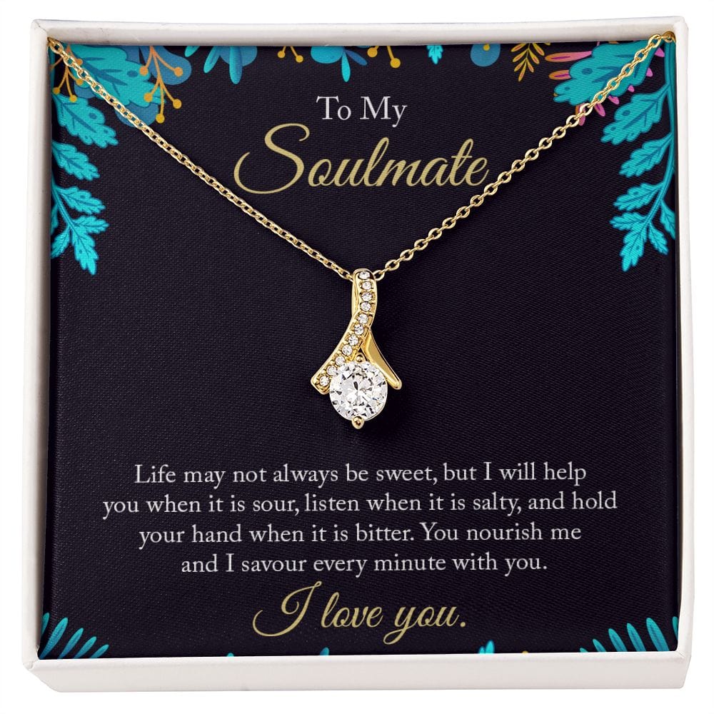 Para mi alma gemela: la vida puede no ser siempre un collar de belleza dulce y seductor