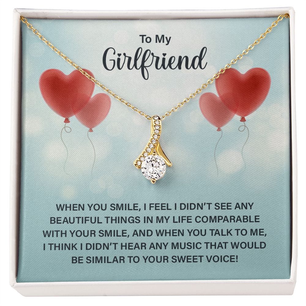 To My Girlfriend - When You Smile -Alluring Beauty Necklace
