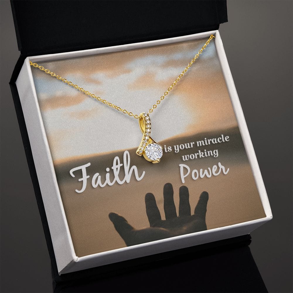 La fe es tu poder milagroso: collar de belleza seductora