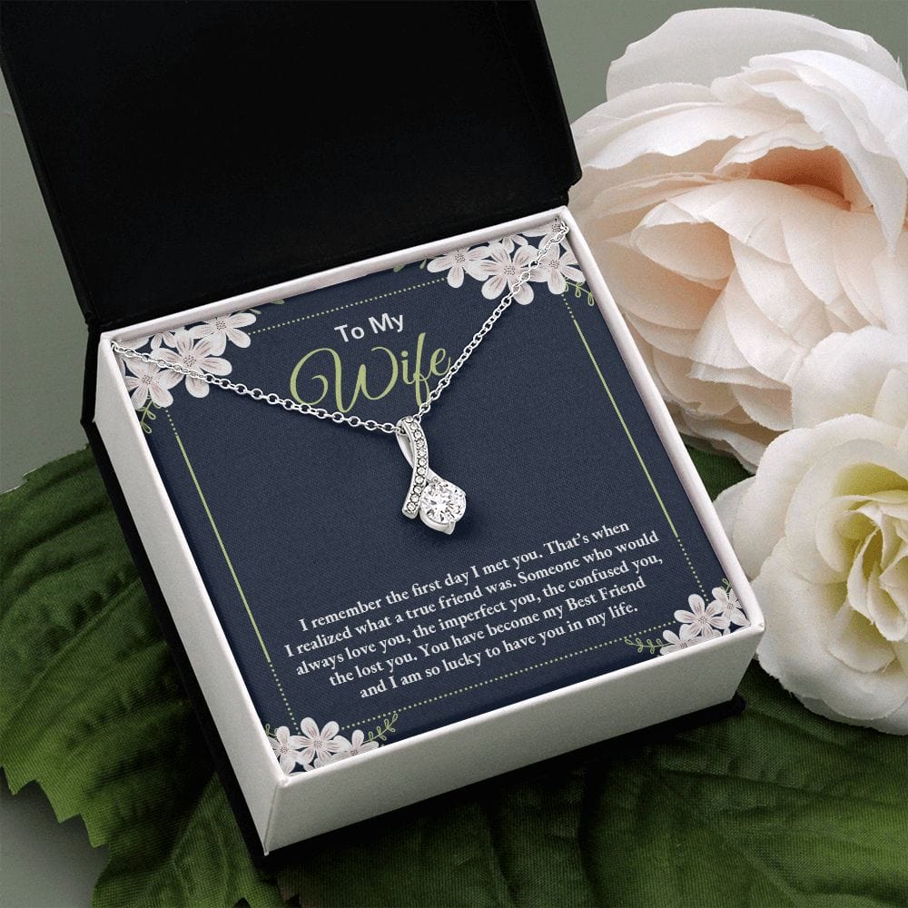 Para mi esposa, recuerdo el primer día que te conocí: collar de belleza seductora