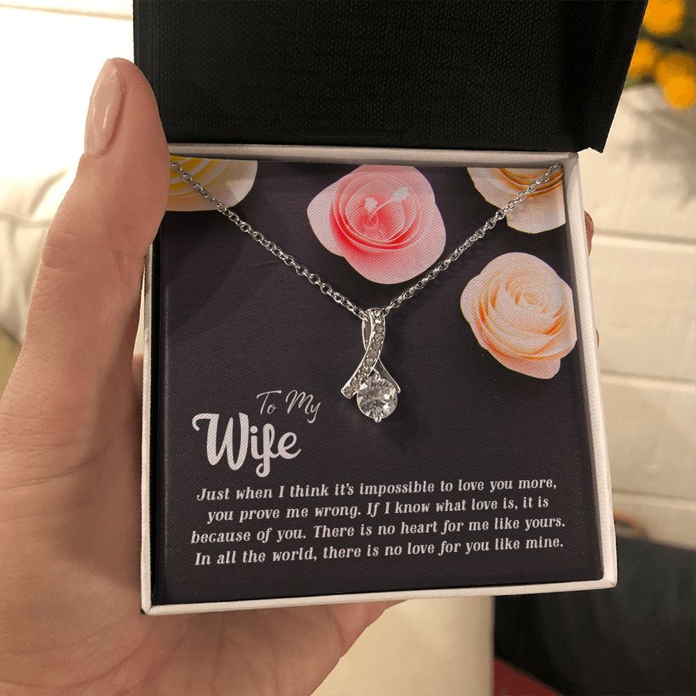 Para mi esposa, justo cuando pienso, collar de belleza seductora