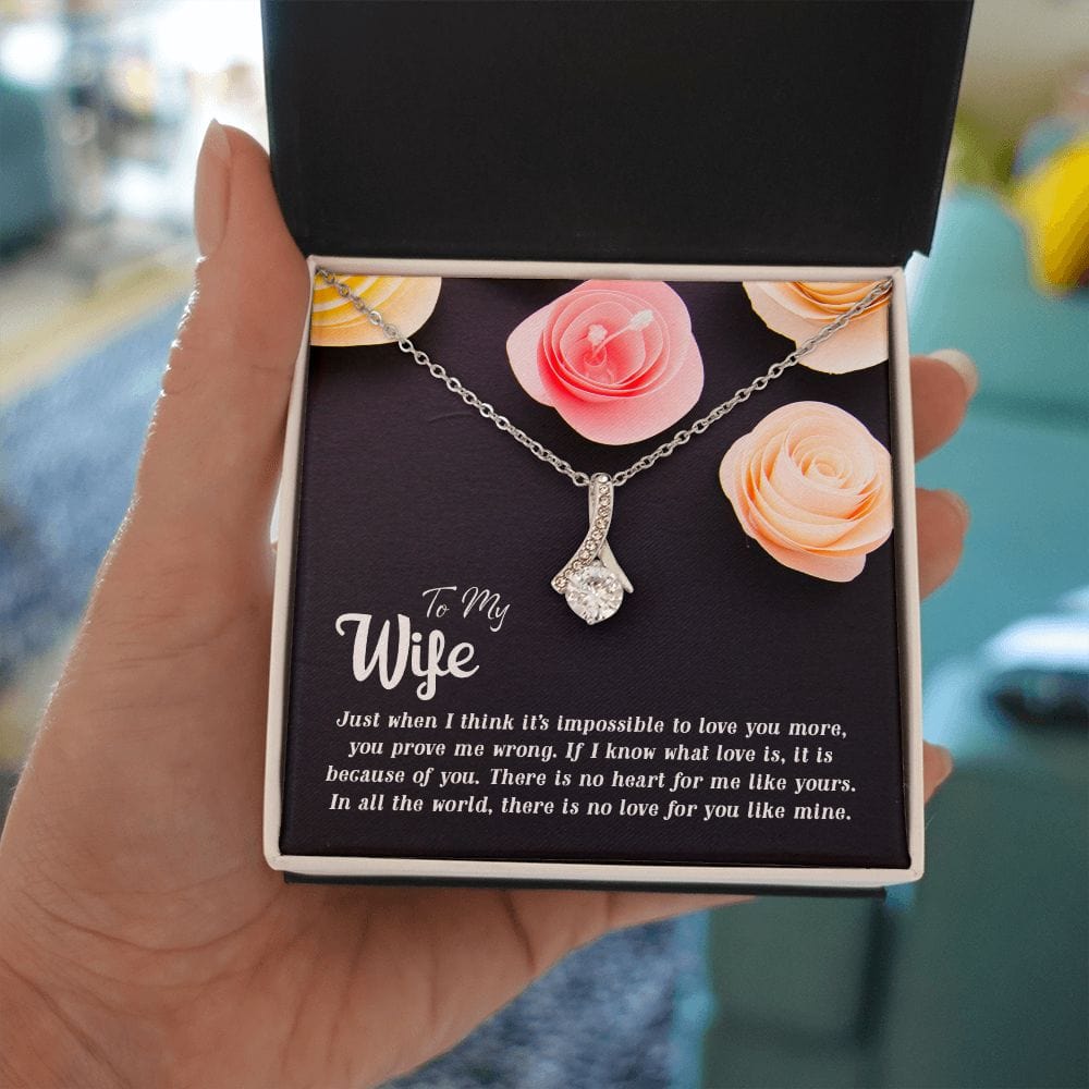 Para mi esposa, justo cuando pienso, collar de belleza seductora