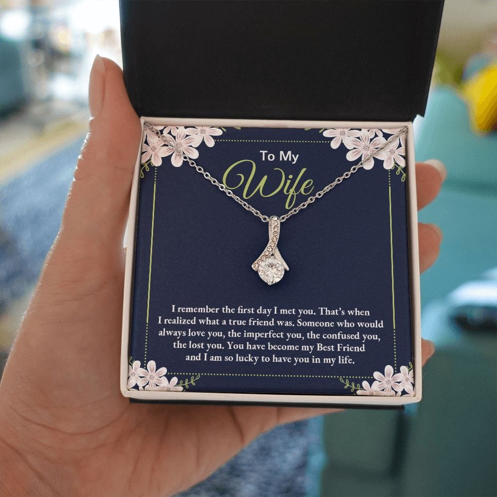 Para mi esposa, recuerdo el primer día que te conocí: collar de belleza seductora