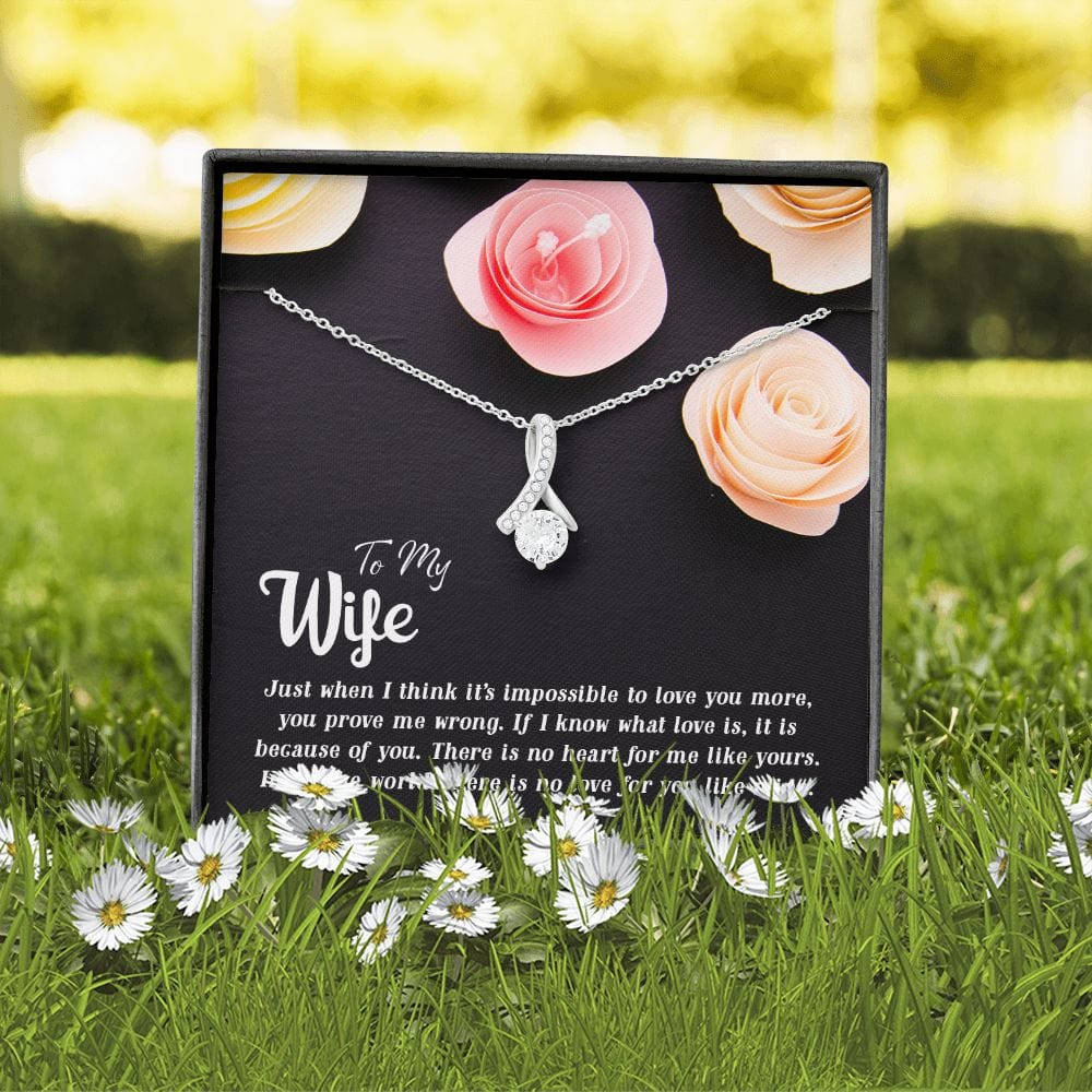 Para mi esposa, justo cuando pienso, collar de belleza seductora