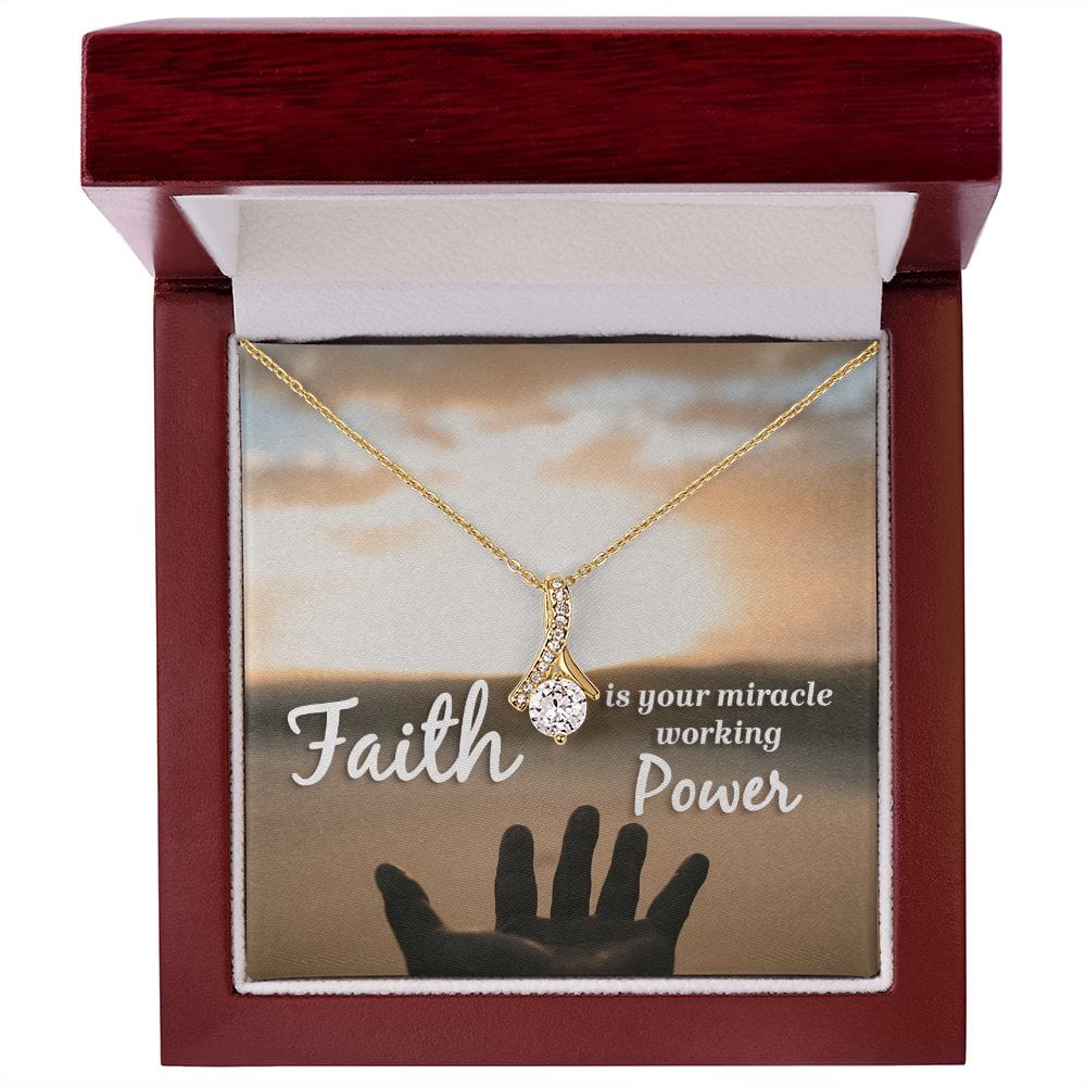 La fe es tu poder milagroso: collar de belleza seductora