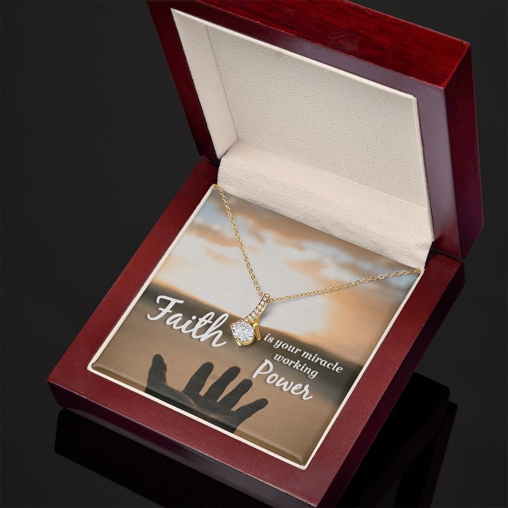 La fe es tu poder milagroso: collar de belleza seductora