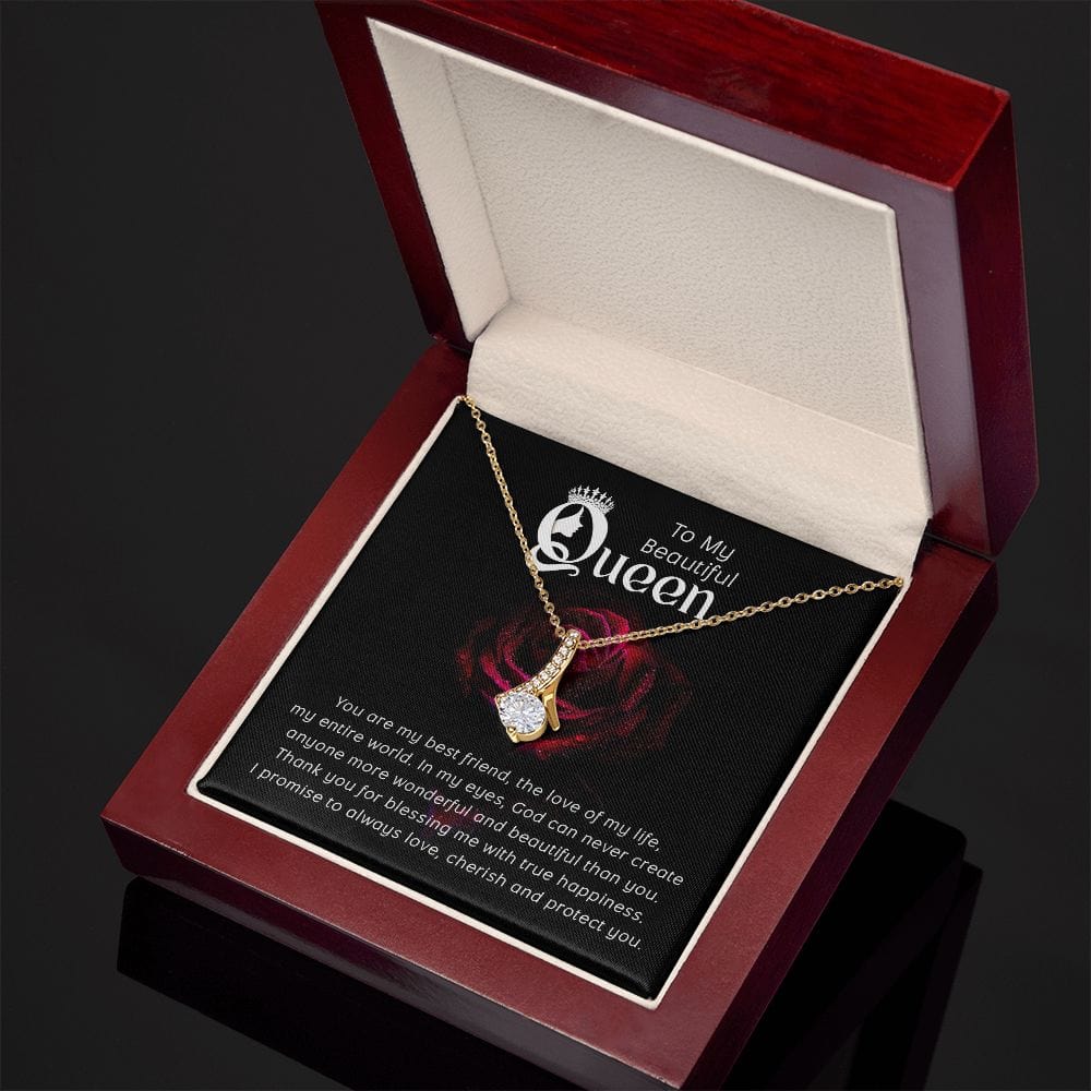 Para mi hermosa reina, eres mi mejor amiga: collar de belleza seductora