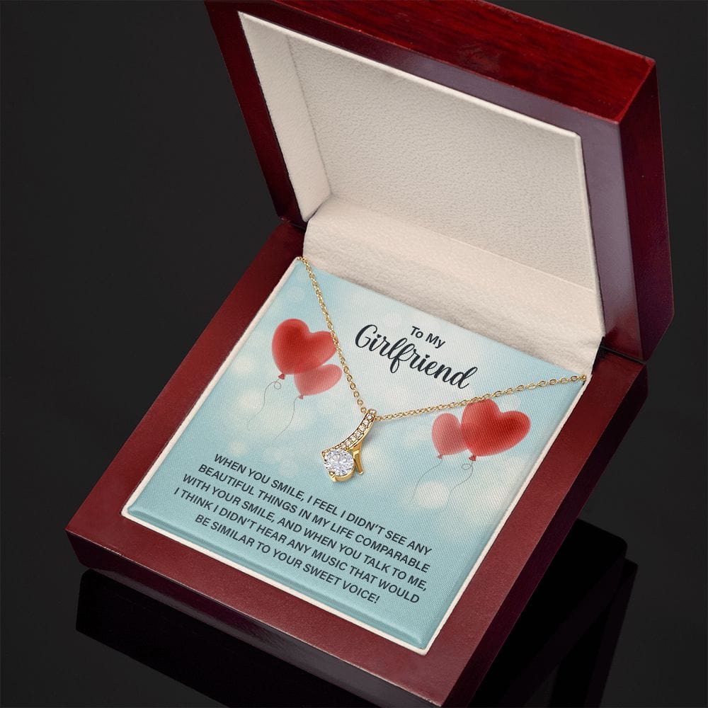 To My Girlfriend - When You Smile -Alluring Beauty Necklace