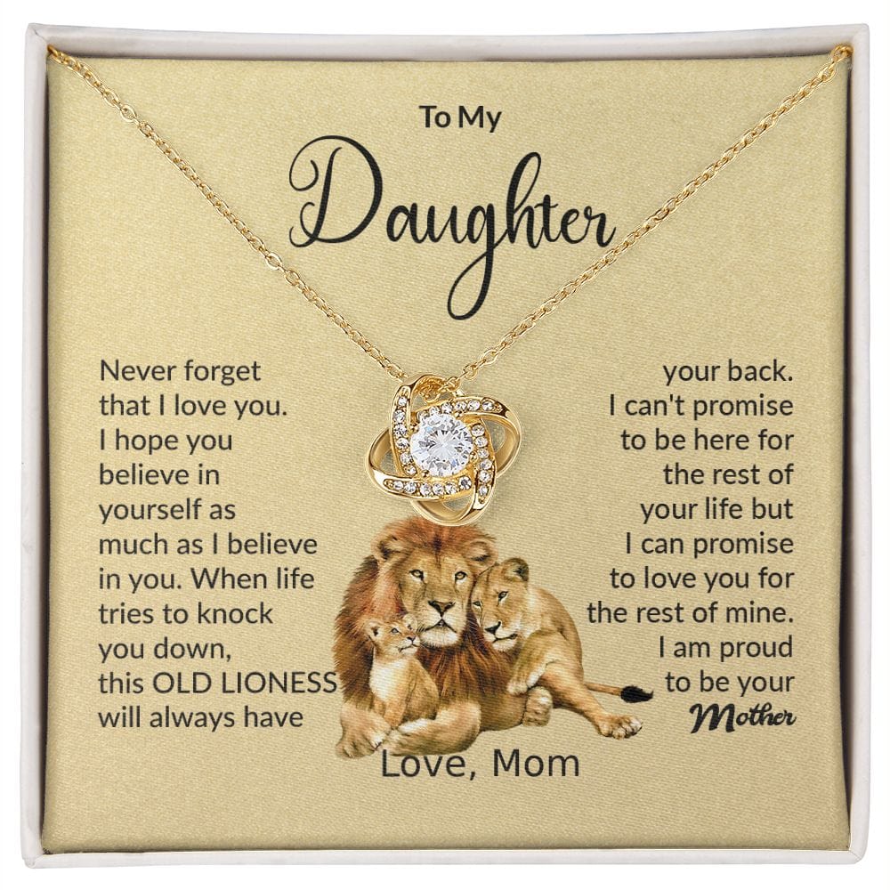 Nudo de amor: esta vieja leona siempre te respaldará