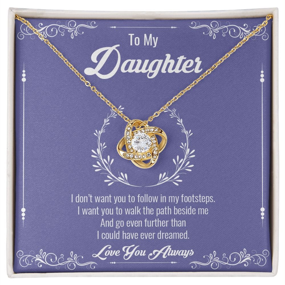 A mi hija - Collar con nudo de amor