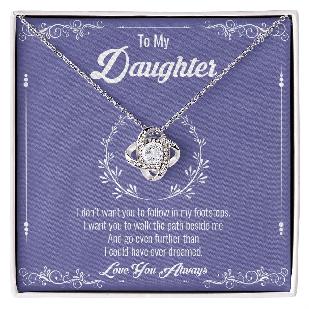A mi hija - Collar con nudo de amor