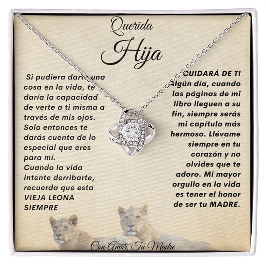 Collar Nudo De Amor Para Mi Hija-De Mama
