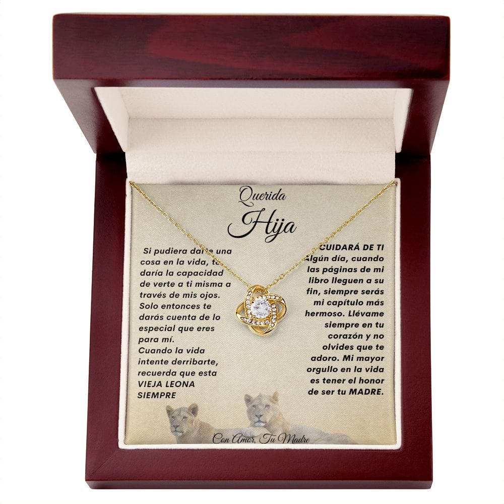 Collar Nudo De Amor Para Mi Hija-De Mama