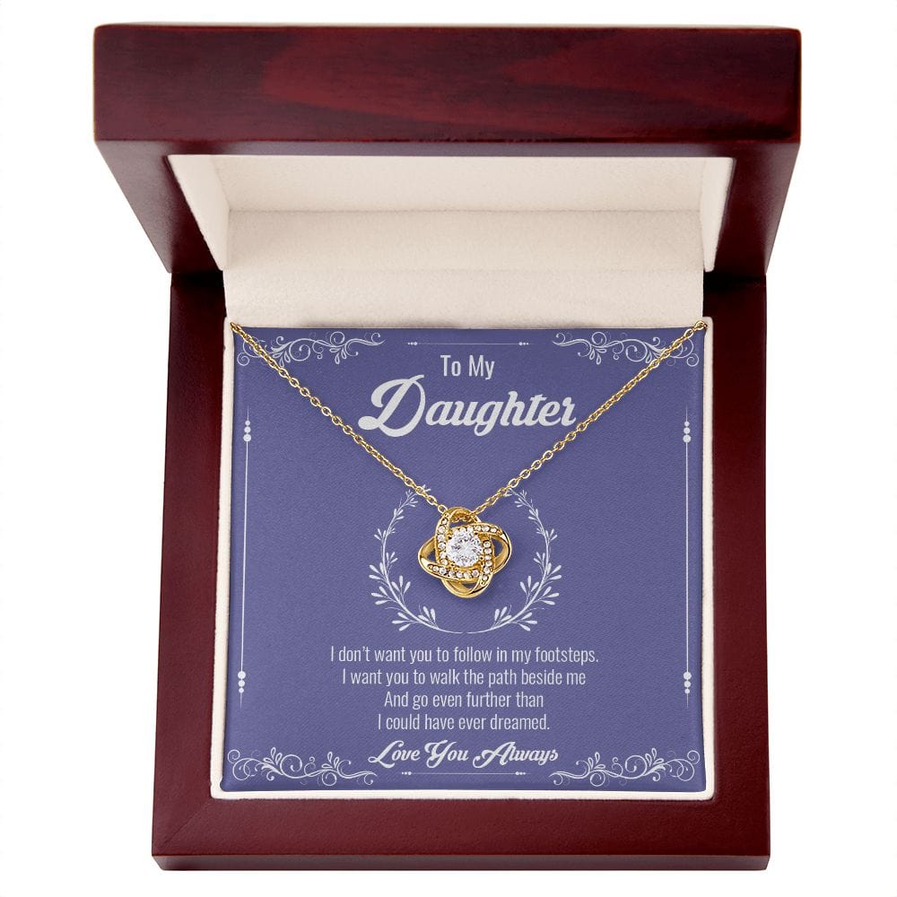 A mi hija - Collar con nudo de amor