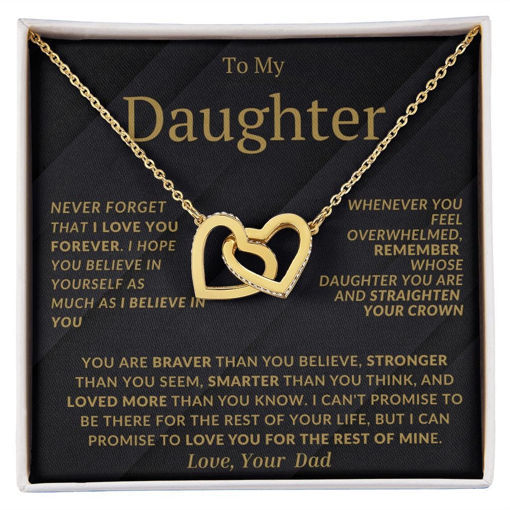 Corazones entrelazados de papá oscuro