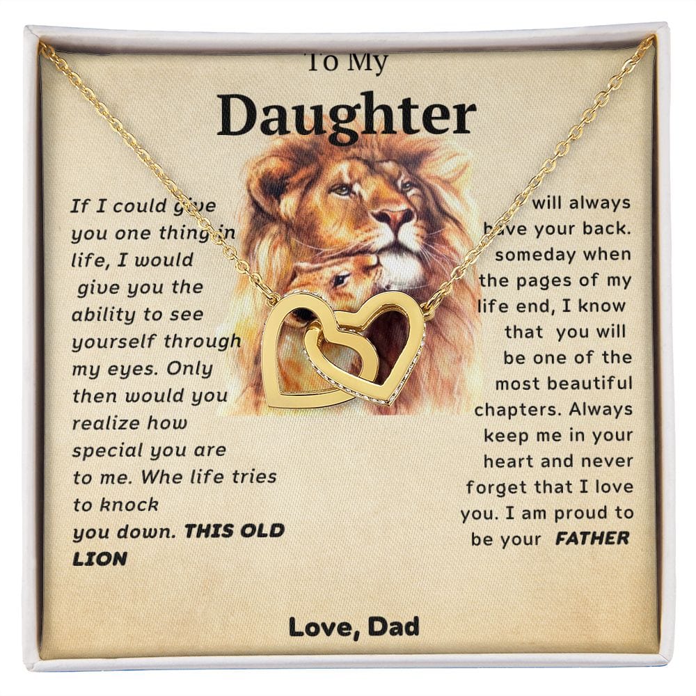 Te amo para siempre de parte de papá: corazones entrelazados