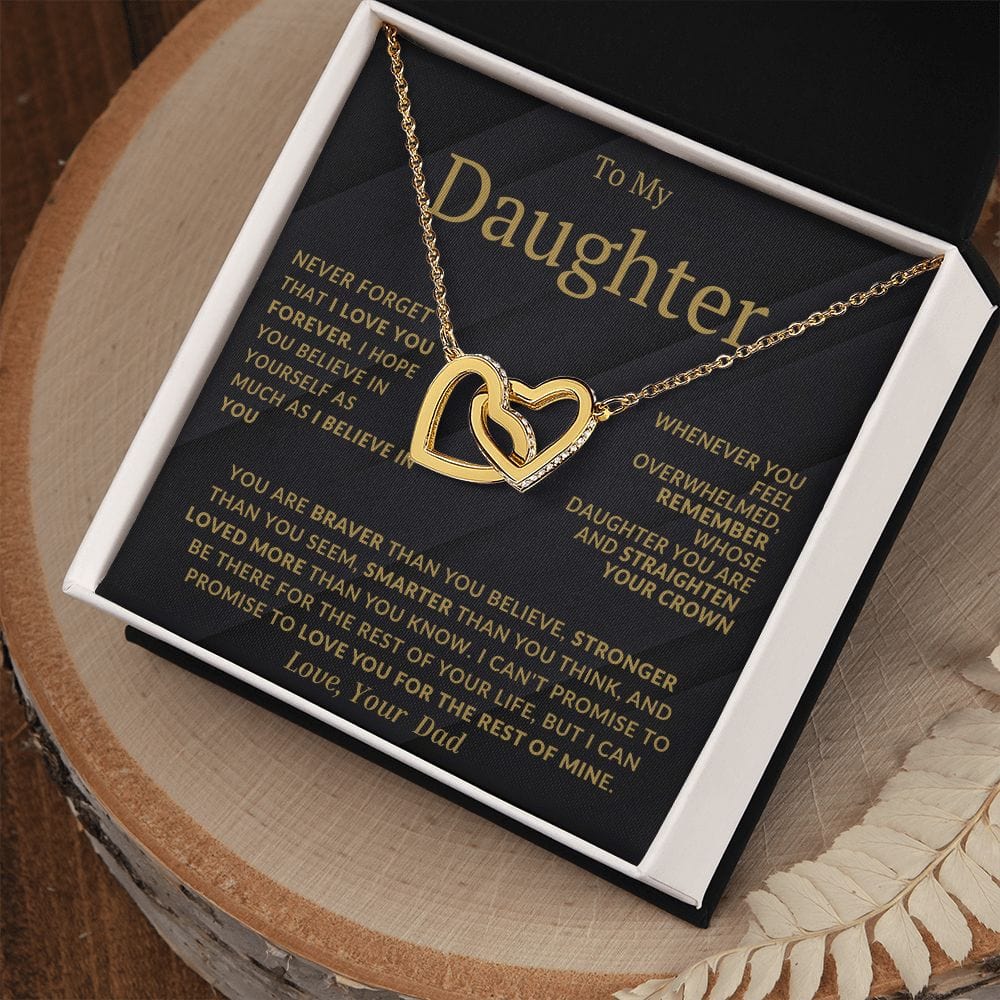 Corazones entrelazados de papá oscuro