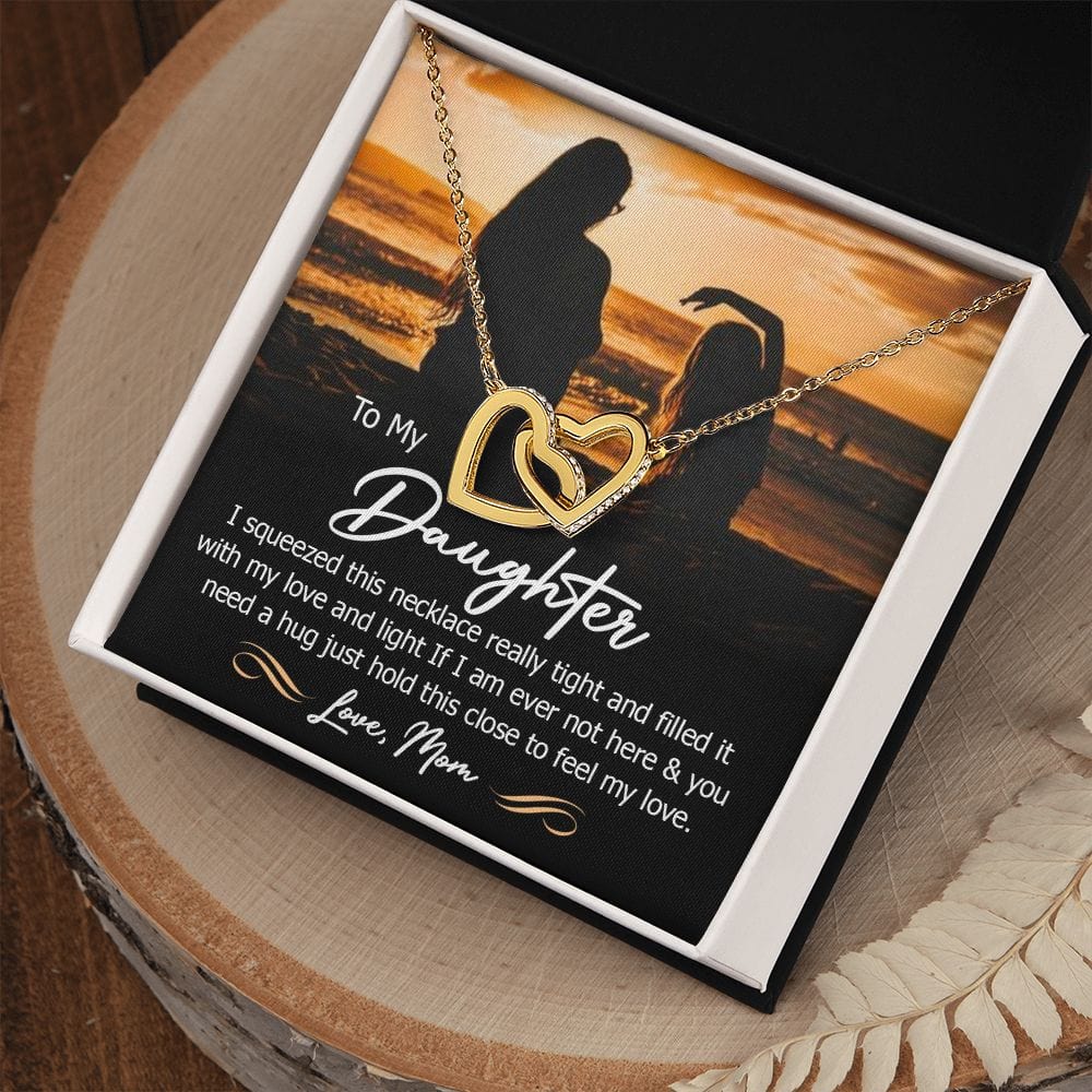 A mi hija, abrázala fuerte para sentir mi amor.