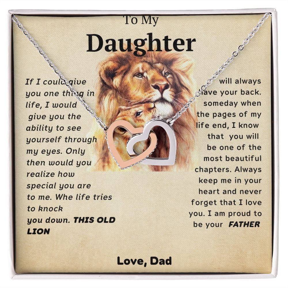 Te amo para siempre de parte de papá: corazones entrelazados