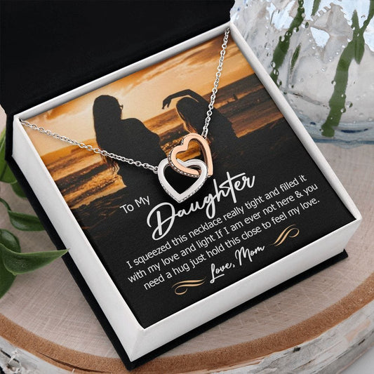 A mi hija, abrázala fuerte para sentir mi amor.